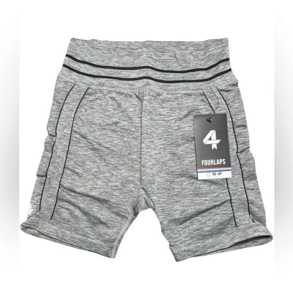 Fourlaps Aero Seamless Short 5" bike shorts compression activewear Grey size XL